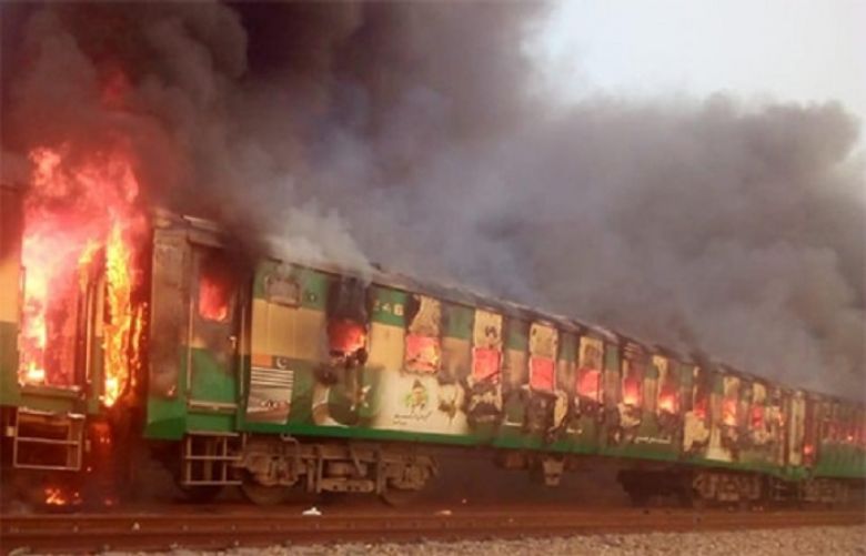 At least 11 dead, others injured after train catches fire near Rahim Yar Khan