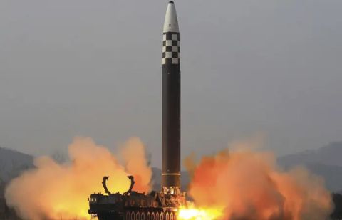N Korea test fires long-range missile with US in range