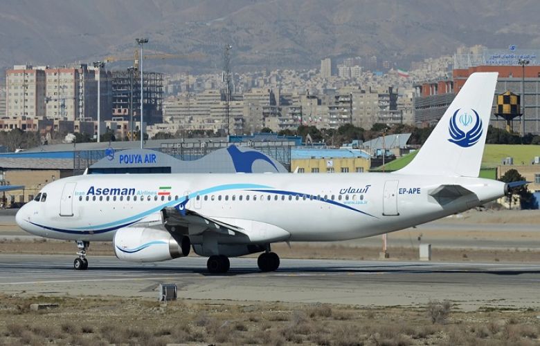 plane crashes in central Iran
