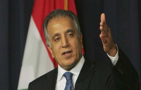 US special envoy for peace in Afghanistan, Zalmay Khalilzad