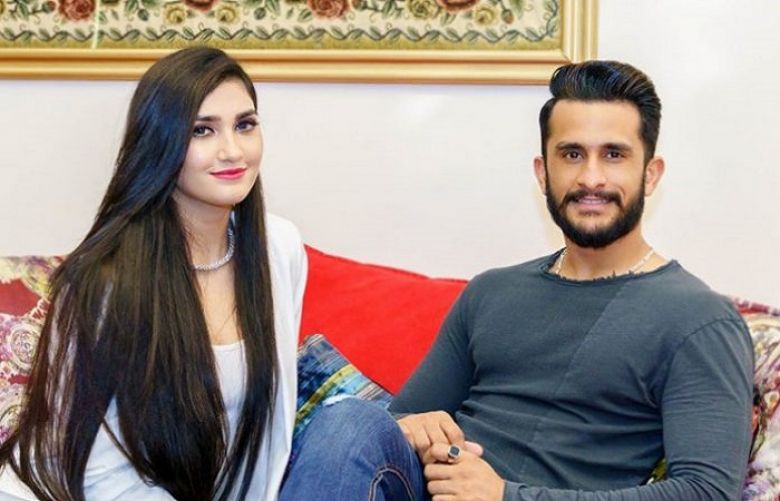 National cricketer Hasan Ali and his wife Samiya 