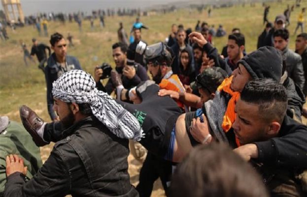 Israeli forces martyred 16 Palestinian protesters on Gaza border