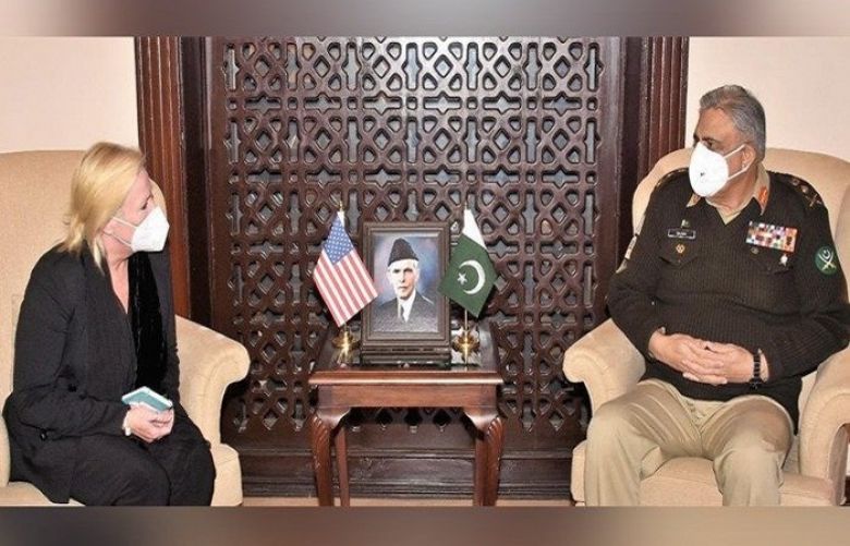 United States (US) Charge d’ Affairs to Pakistan Angela Aggeler called on Chief of Army Staff (COAS) General Qamar Javed Bajwa
