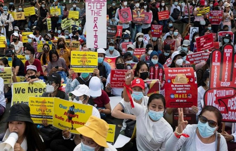 Health workers rally on Myanmar&#039;s streets after deadly crackdown