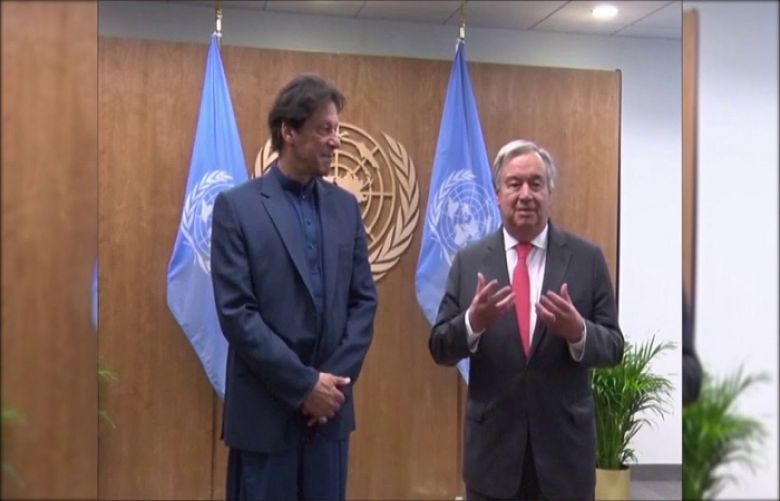 Prime Minister Imran Khan met UN Secretary-General Antonio Guterres in New York