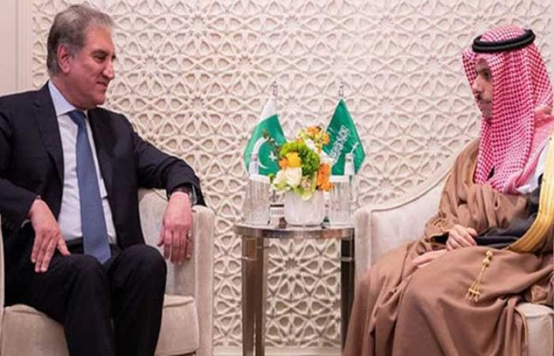 Saudi foreign minister discusses situation Kashmir with FM Qureshi