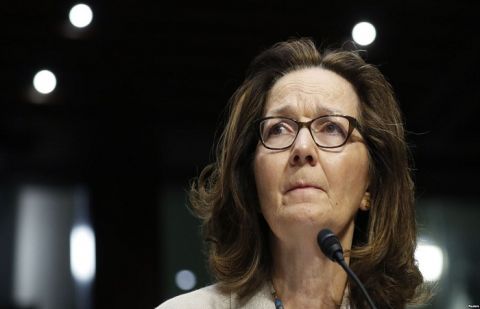 CIA Director Gina Haspel testifies at her Senate Intelligence Committee confirmation hearing on Capitol Hill in Washington, May 9, 2018.