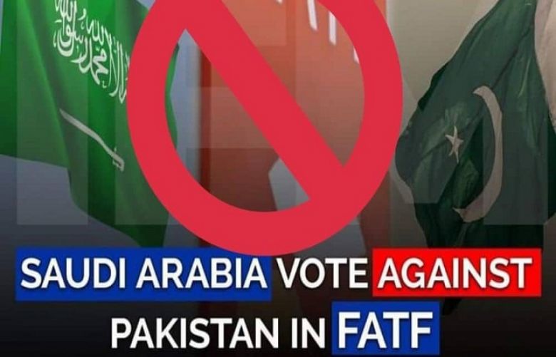 Saudia Against Pak in FATF
