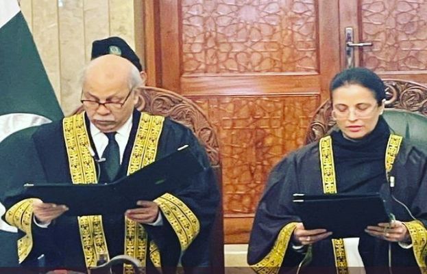 Justice Ayesha Malik sworn in as first female Supreme Court judge of Pakistan