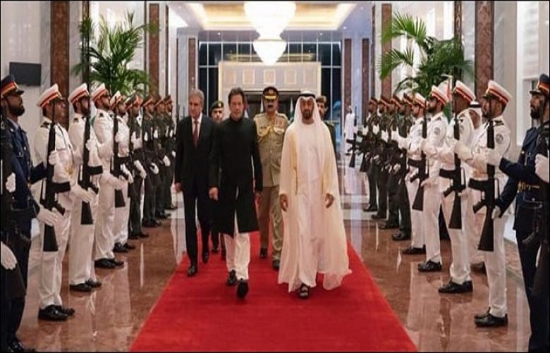 PM Khan arrives in UAE