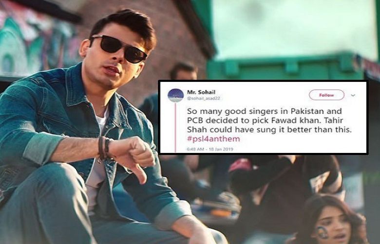 Twitter reacts to Fawad Khan&#039;s PSL anthem