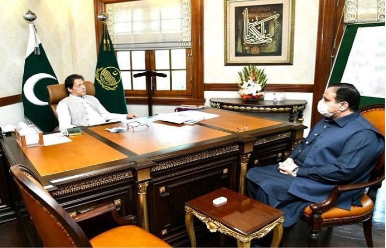 Prime Minister Imran Khan and Chief Minister Punjab Sardar Usman Buzdar