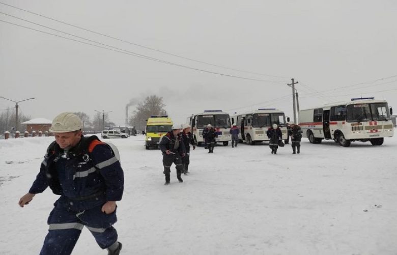 Russian mining accident kills 11, rescue effort halted over explosion risk