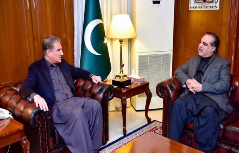 FM Qureshi and Governor Sindh