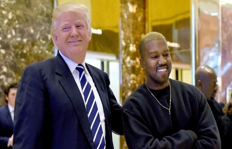 Trump says &#039;thank you Kanye!&#039; as his African-American approval rating doubles