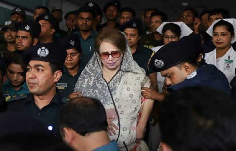 Jailed Bangladesh opposition leader Khaleda Zia 