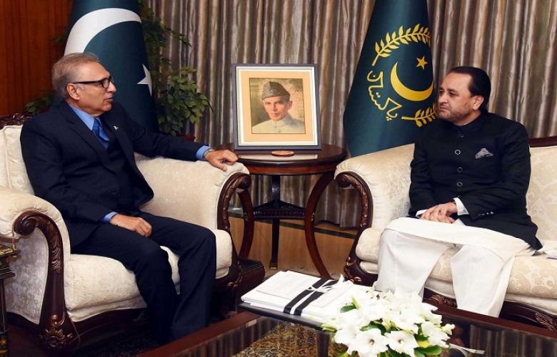 CM GB called on President Alvi in Islamabad