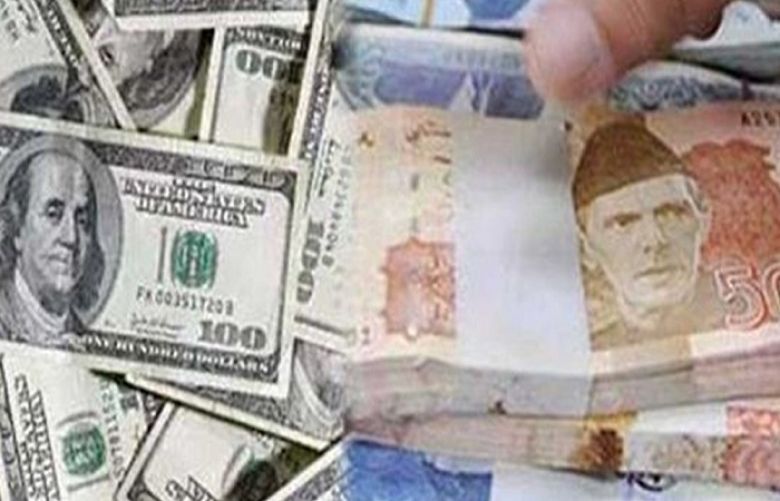 US dollar rate against Pakistani rupee