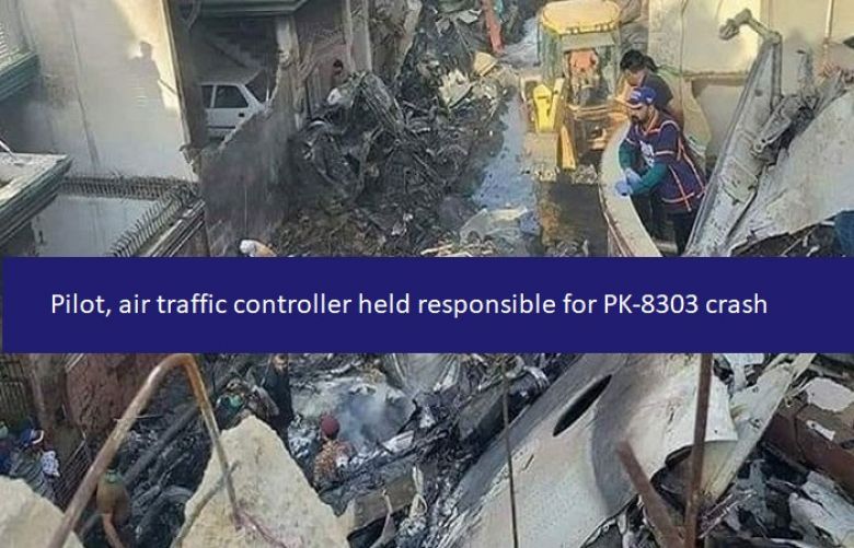 Pilot and air traffic controller held responsible for PK-8303 crash