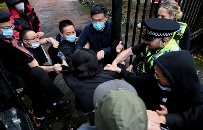 UK summons senior Chinese diplomat over Manchester consulate violence