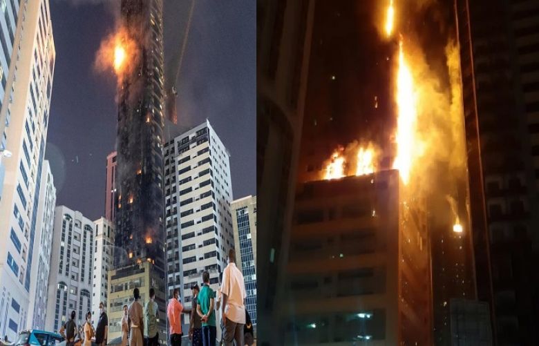 Sharjah residential tower fire 