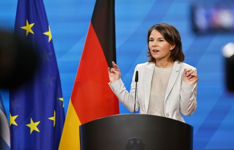 German Foreign Minister Annalena Baerbock on Monday called for a humanitarian cease-fire amid growing concerns about an Israeli ground offensive in Rafah.