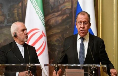 Iranian Foreign Minister Mohammad Javad Zarif attended a joint press conference with Sergei Lavrov.