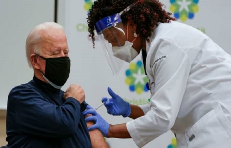 US President-elect Joe Biden received a Covid-19 vaccine