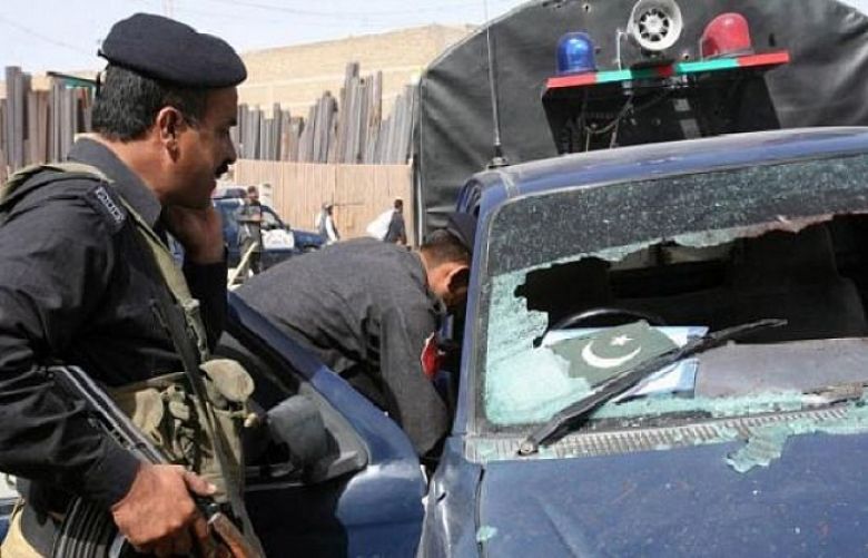 Police vehicle narrowly escapes bomb blast in Peshawar