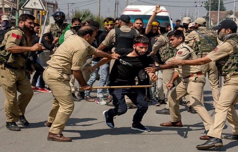 India bans Muharram congregations, attacks mourners in occupied Kashmir