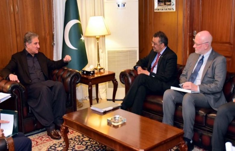 Foreign Minister Shah Mahmood Qureshi met Director General of the World Health Organization