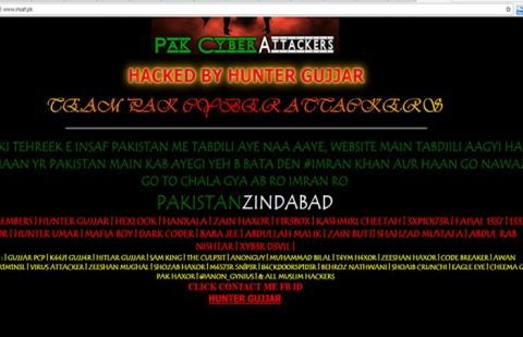 PTI's website hacked