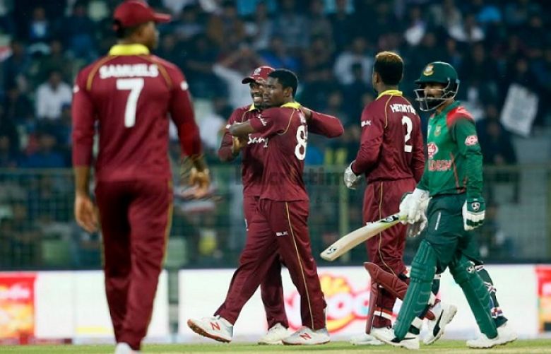 Bangladesh won the toss and elected to bowl first against West Indies