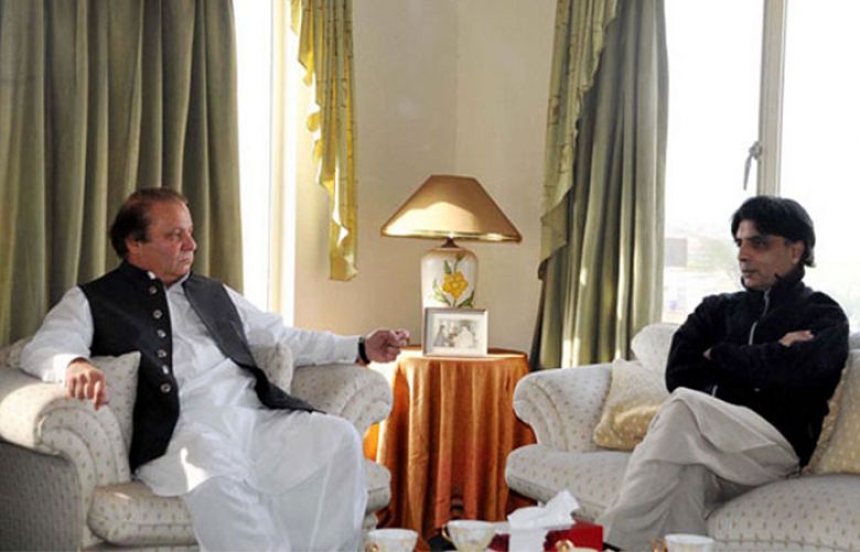 Prime Minister Nawaz Sharif and Interior, Chaudhry Nisar Ali Khan