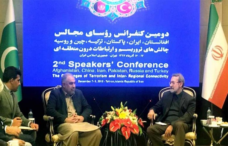 Asad Qaiser, Iranian counterpart discuss bilateral relations