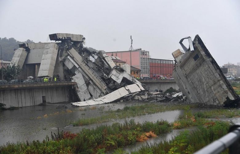 At least 30 dead after motorway bridge collapses in Italy