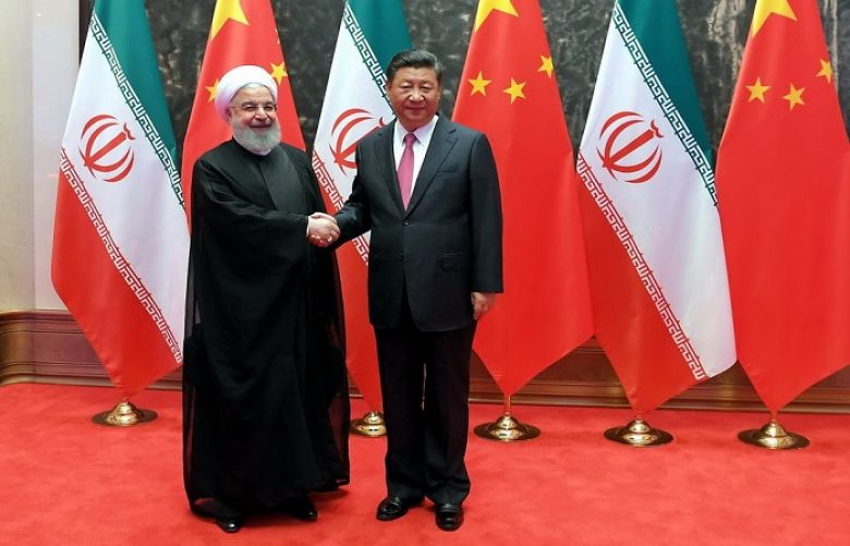 President of the People&#039;s Republic of China Xi Jinping and Iranian counterpart Hassan Rouhani