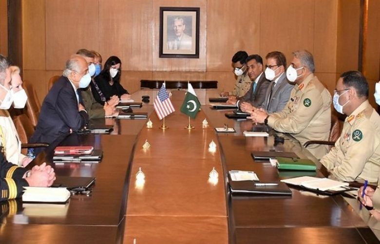 In meeting with army chief, Khalilzad discusses Afghan peace process
