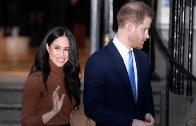 Britain´s Prince Harry and his wife Meghan