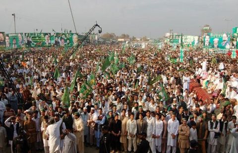 Pakistan Muslim League-N (PML-N) rally in Mansehra 