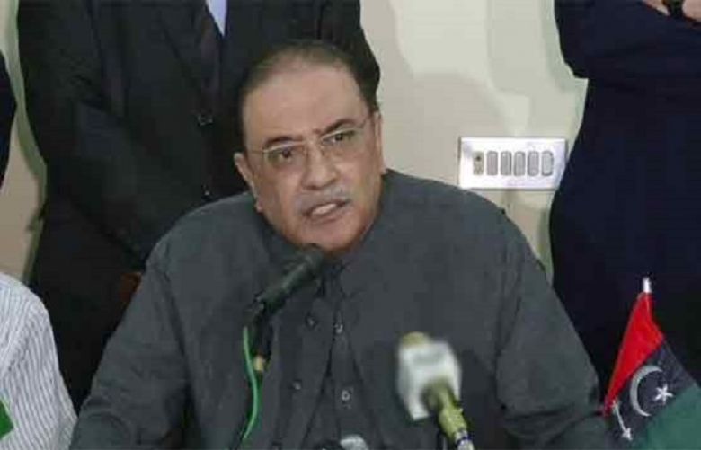 Former president and Pakistan People’s Party (PPP) co-chairman Asif Ali Zardari