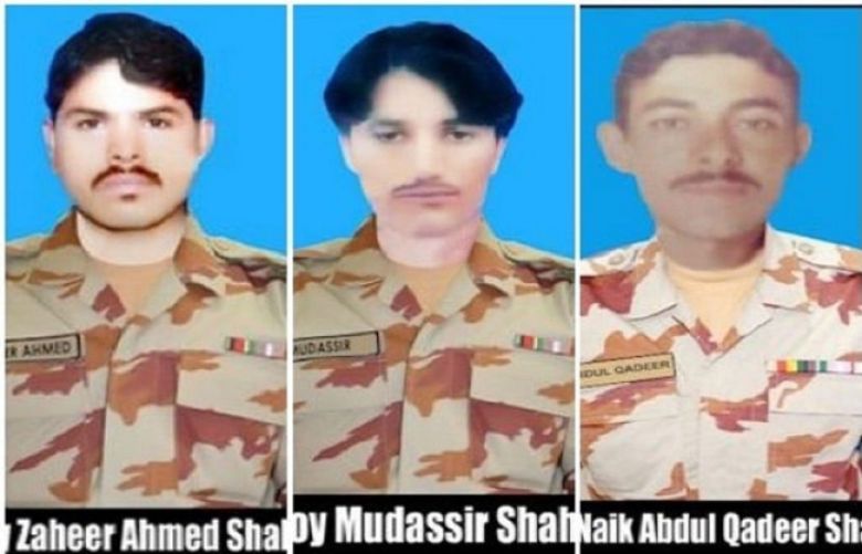 Three soldiers martyred in terrorist attack on checkpost in Balochistan’s Zarghoon