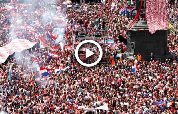 Croatians give warm welcome to football stars