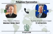 PM Shehbaz, President European Council discuss Middle East situation