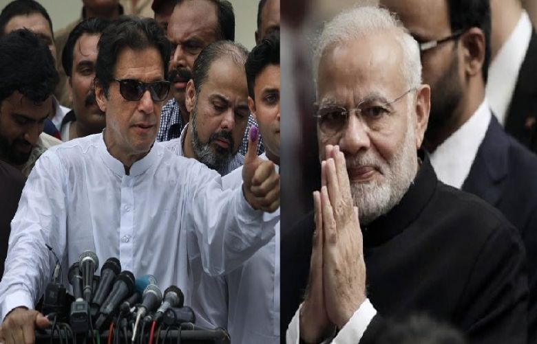Prime Minister of Pakistan Imran Khan and Indian Prime Minister Narendra Modi