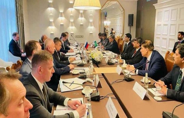 Moeed Yusuf meets with Russian counterpart Nikolai Patrushev in Moscow