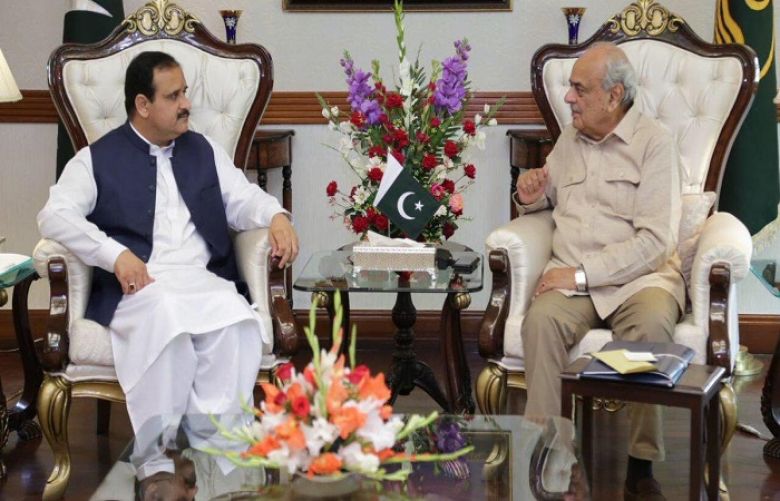 Interior Minister Ijaz Ahmed Shah called on Punjab Chief Minister Sardar Usman Buzdar Khan in Lahore