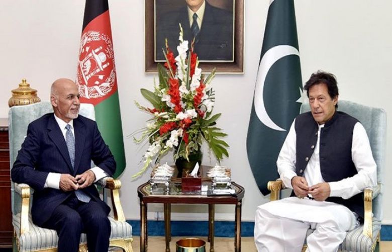 Afghan President Ashraf Ghani and Prime Minister Imran Khan