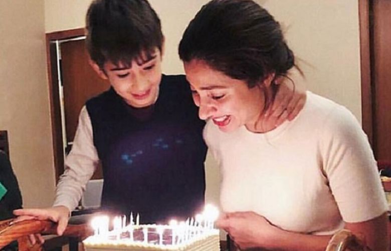 Birthday queen Mahira cutting cake with son is too cute to be missed