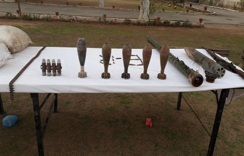 FC recovers cache of arms, ammunition from Dera Bugti